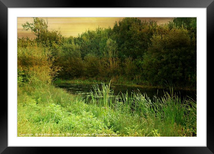 Still Waters Framed Mounted Print by Heather Goodwin