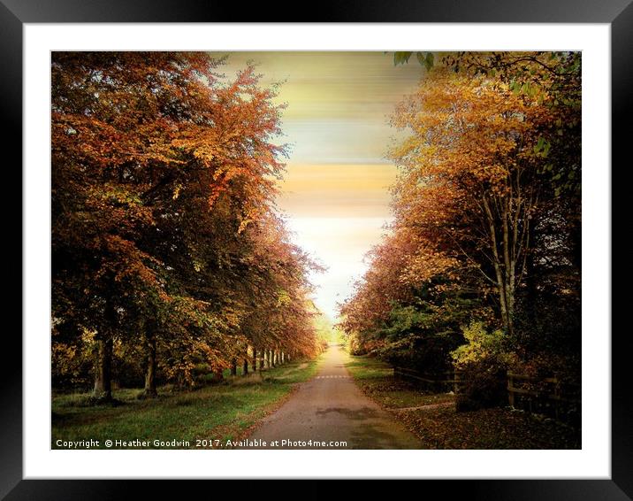 Autumn Exposure Framed Mounted Print by Heather Goodwin