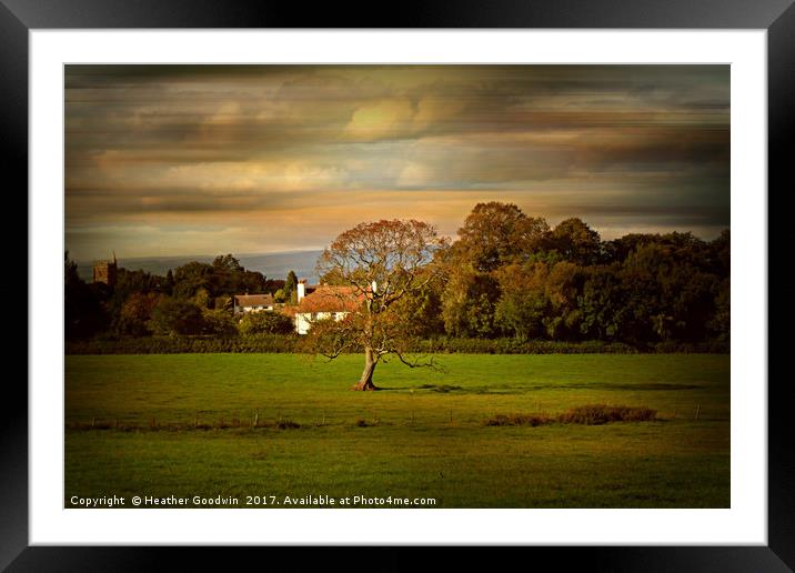 A Quiet Evening Framed Mounted Print by Heather Goodwin