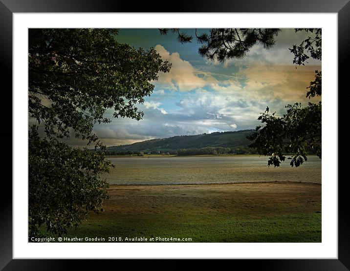Across the Lake Framed Mounted Print by Heather Goodwin