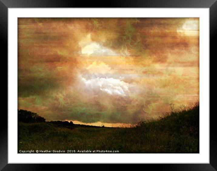 Every Cloud has a Silver Lining Framed Mounted Print by Heather Goodwin