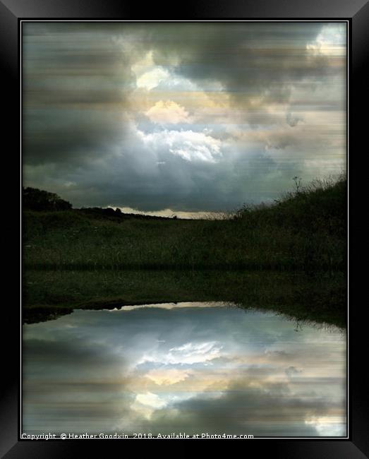 Every Cloud has a Silver Lining 2 Framed Print by Heather Goodwin