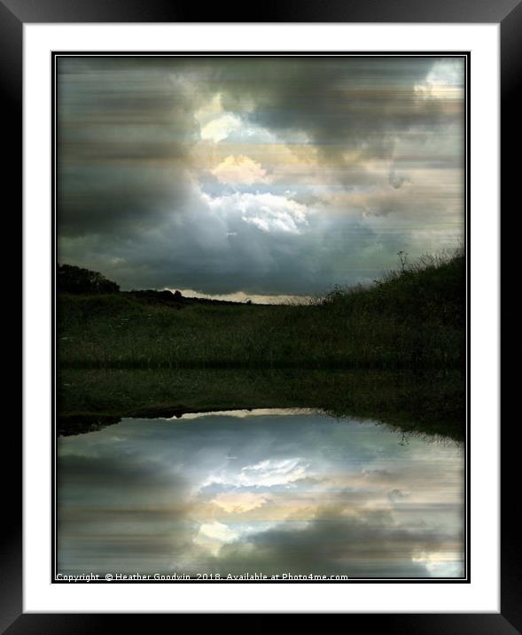 Every Cloud has a Silver Lining 2 Framed Mounted Print by Heather Goodwin