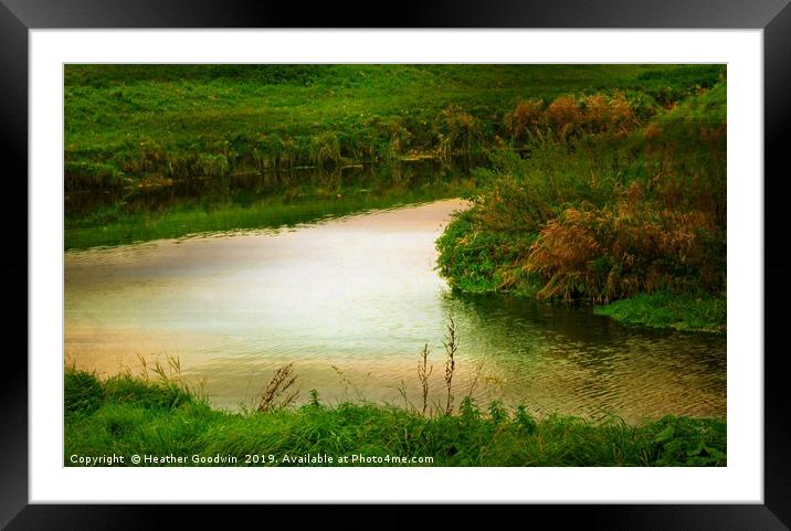 River Bend Framed Mounted Print by Heather Goodwin