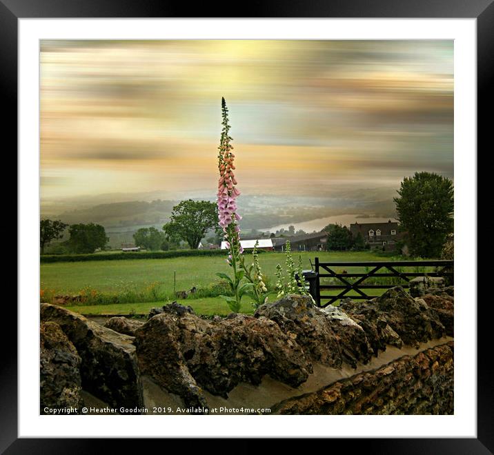 Blagdon Framed Mounted Print by Heather Goodwin