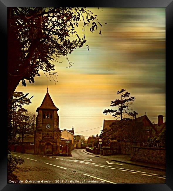 The Clock Tower Framed Print by Heather Goodwin