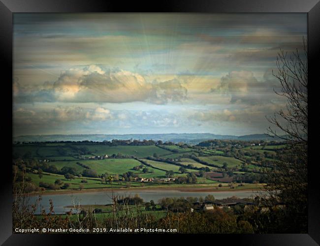 Blagdon Lakes Framed Print by Heather Goodwin