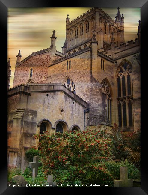 Bristol Cathedral Framed Print by Heather Goodwin