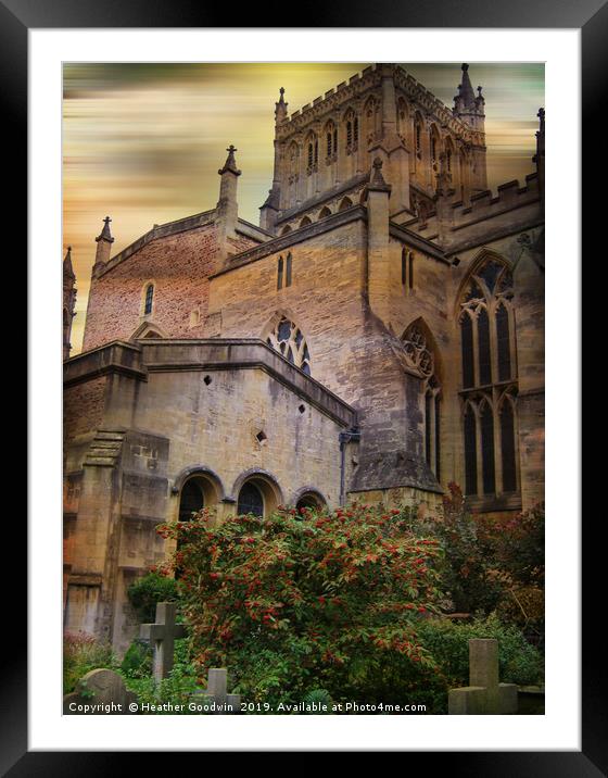 Bristol Cathedral Framed Mounted Print by Heather Goodwin