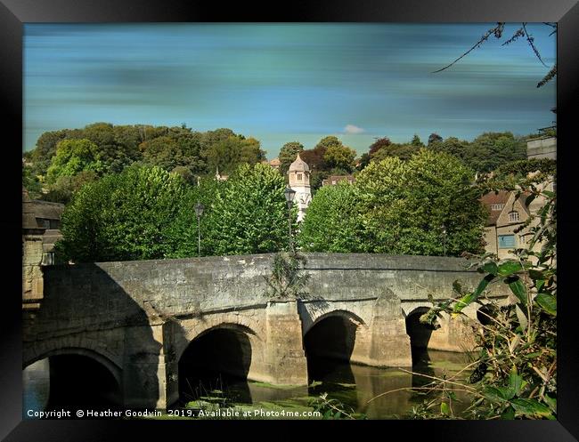 The Town Bridge Framed Print by Heather Goodwin