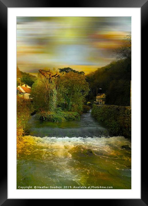 Ever Flowing Waters Framed Mounted Print by Heather Goodwin