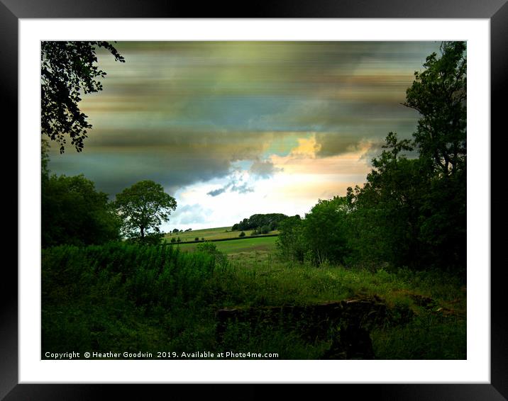 Incoming Storm Framed Mounted Print by Heather Goodwin