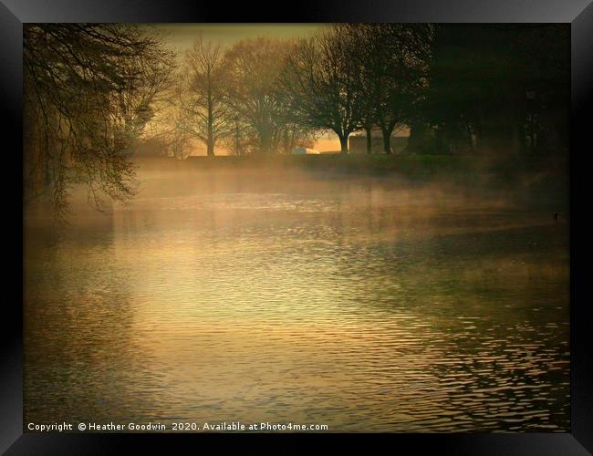 Mist Over Holy Waters - Two. Framed Print by Heather Goodwin