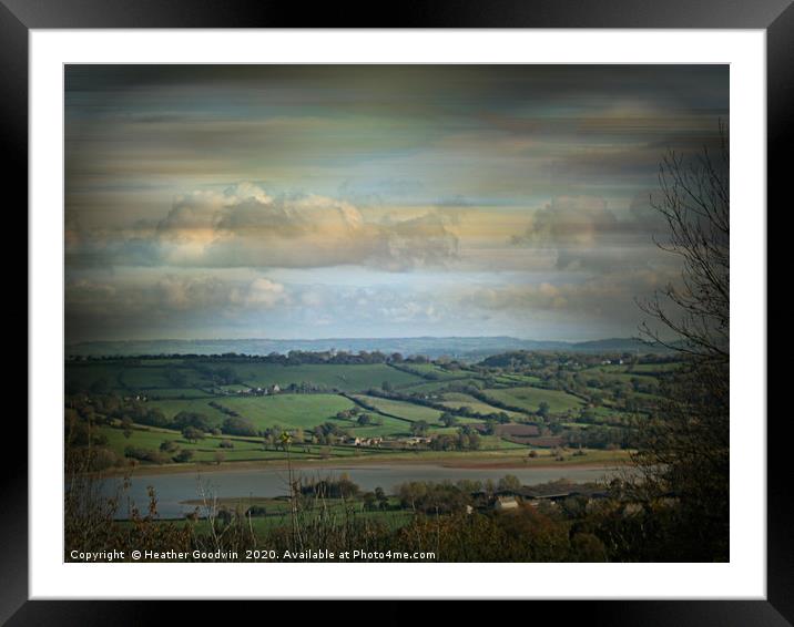 Blagdon Lake Framed Mounted Print by Heather Goodwin