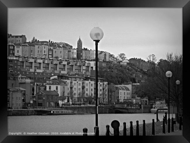 Bristol's Dockside Framed Print by Heather Goodwin