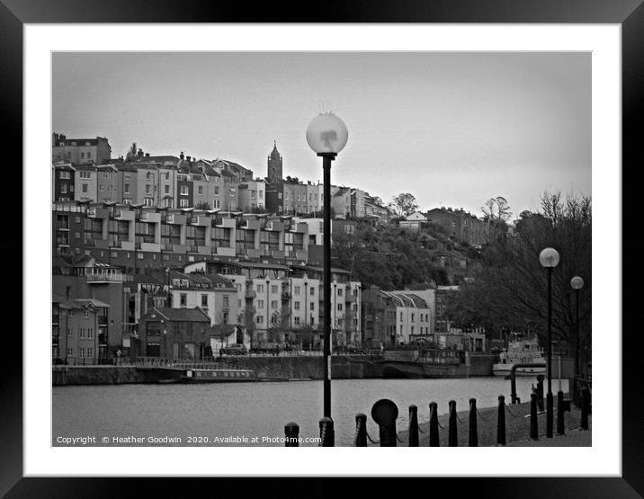 Bristol's Dockside Framed Mounted Print by Heather Goodwin