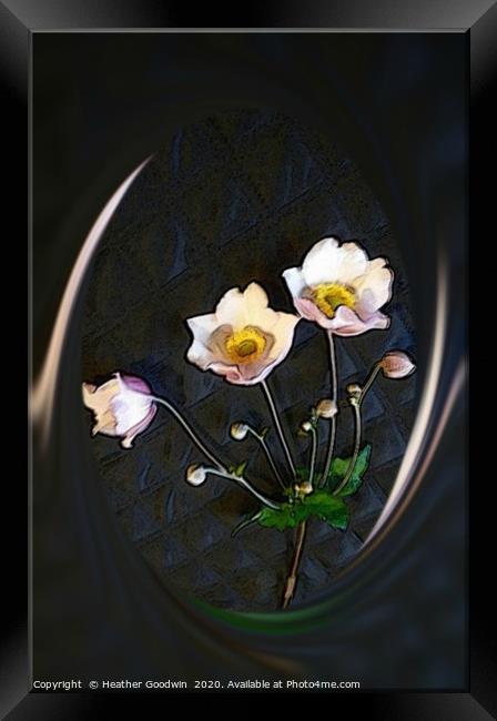 Simply Floral Framed Print by Heather Goodwin