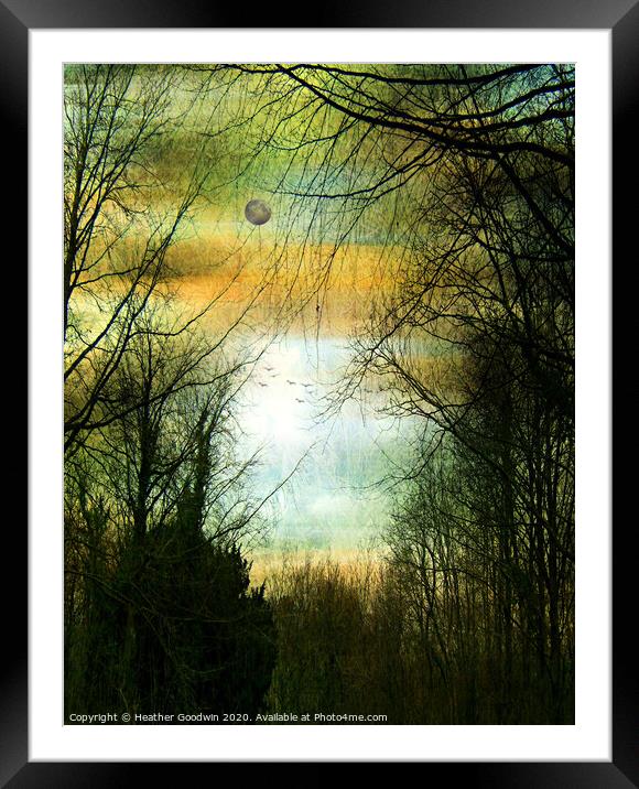 Well Lit by Moonlight Framed Mounted Print by Heather Goodwin