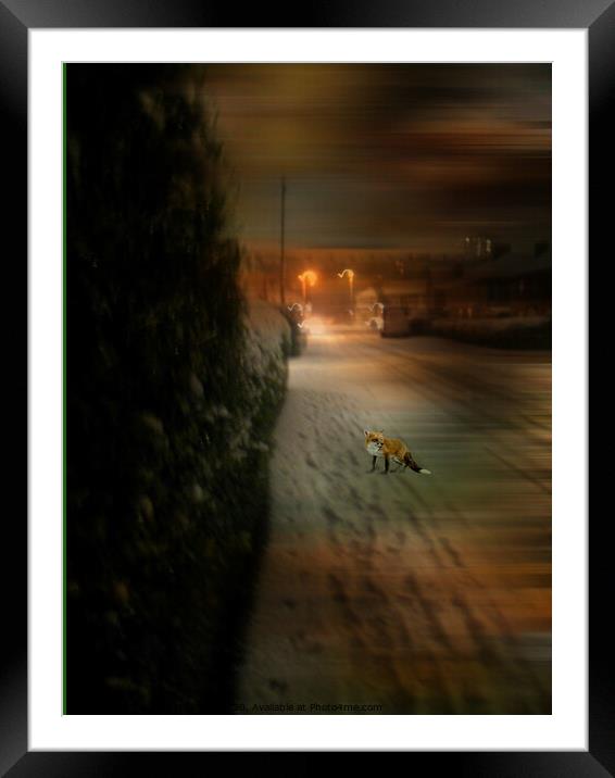 T'was on a Winters Night Framed Mounted Print by Heather Goodwin