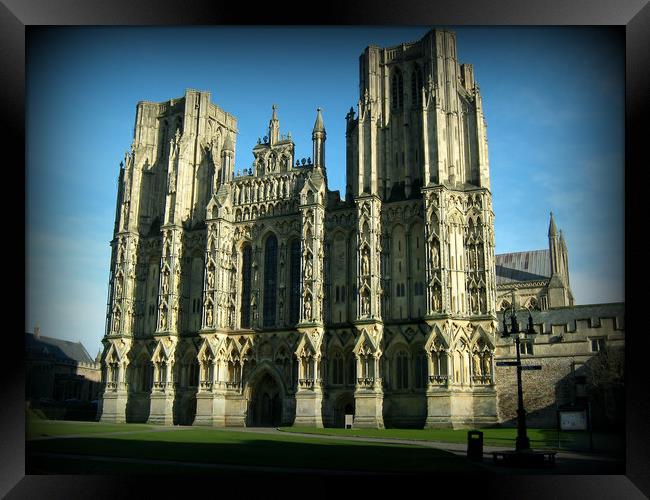 Majestic Wells Cathedral Framed Print by Heather Goodwin