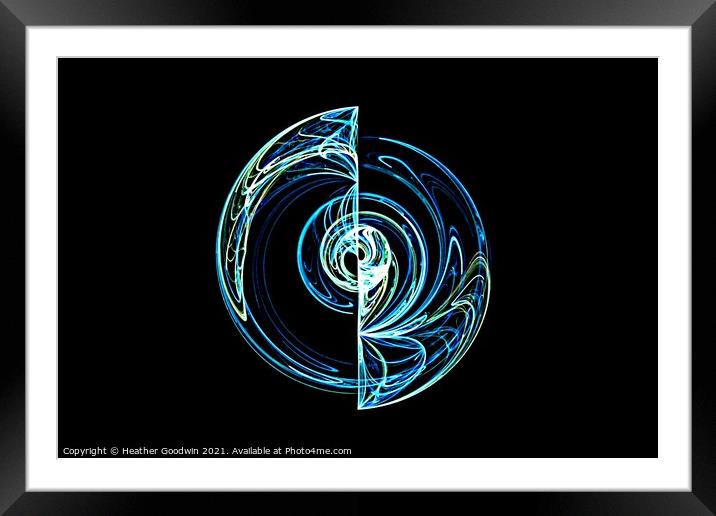 Nautilus Framed Mounted Print by Heather Goodwin