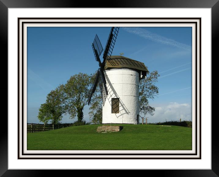 Ashton Windmill, Chapel Allerton. Framed Mounted Print by Heather Goodwin