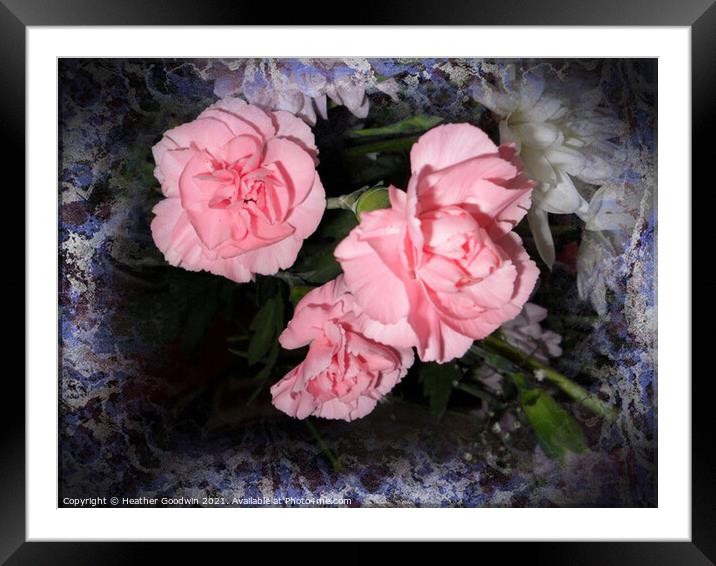 Pink  Ladies Framed Mounted Print by Heather Goodwin
