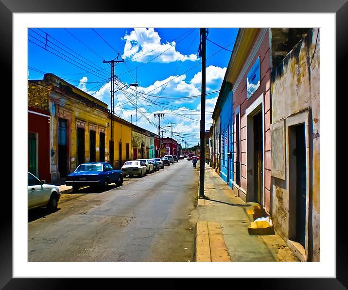 Streets of Oaxaca Framed Mounted Print by Jonathan Callaghan