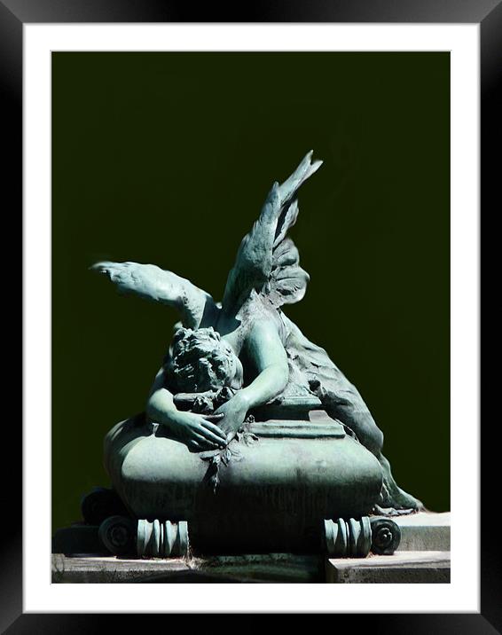 Fallen Angel Framed Mounted Print by susan potter