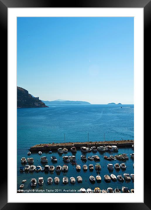 Dubrovnik Blues Framed Mounted Print by Martyn Taylor