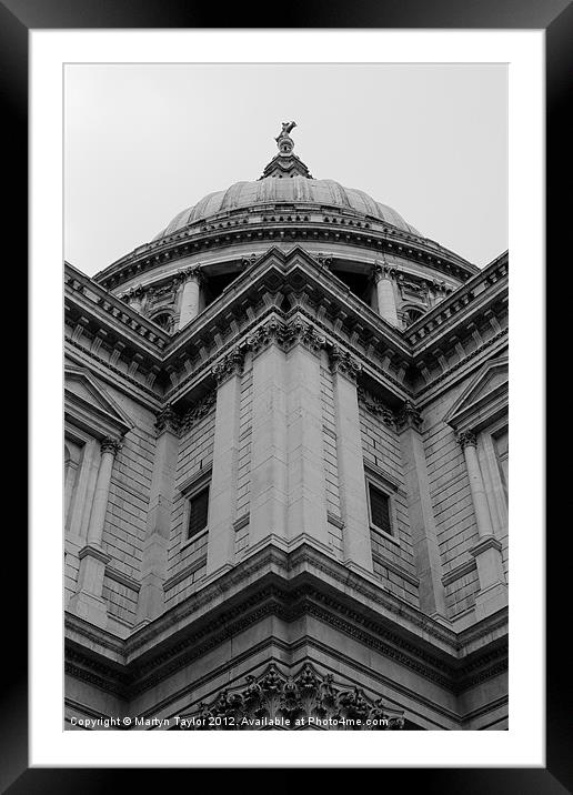 St. Paul's Cathedral 01 Framed Mounted Print by Martyn Taylor