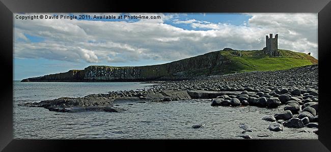 Dunstanburgh Castle Headland Framed Print by David Pringle