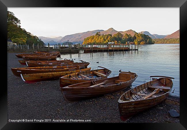 Keswick Boat Landing Framed Print by David Pringle