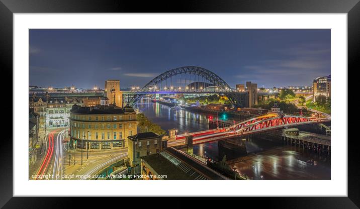 Tyne Bridge Framed Mounted Print by David Pringle