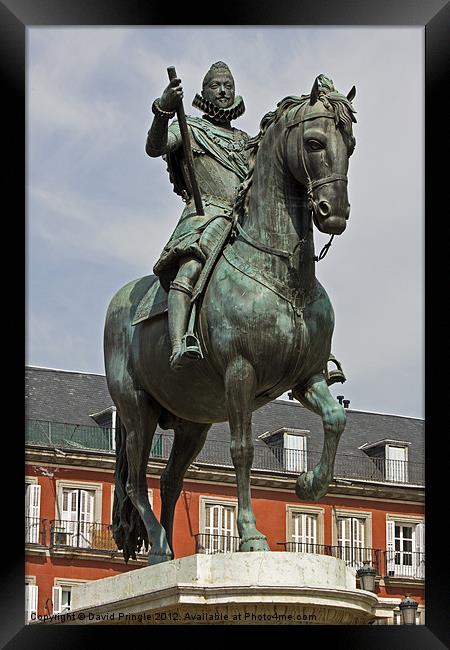 Plaza Mayor III Framed Print by David Pringle