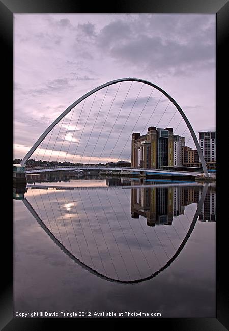 Gateshead Quays Reflection Framed Print by David Pringle