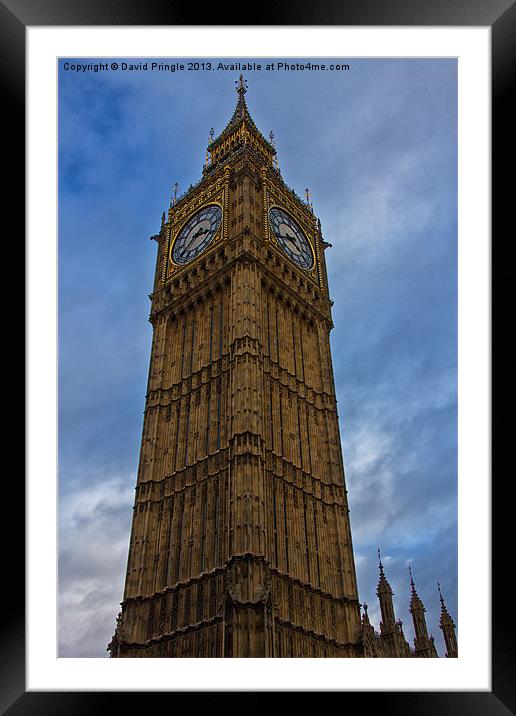 Big Ben Framed Mounted Print by David Pringle