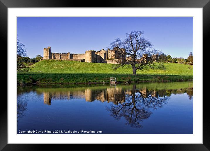 Alnwick Castle Framed Mounted Print by David Pringle