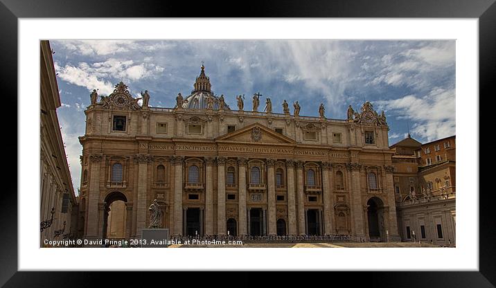 St. Peters Basilica Framed Mounted Print by David Pringle