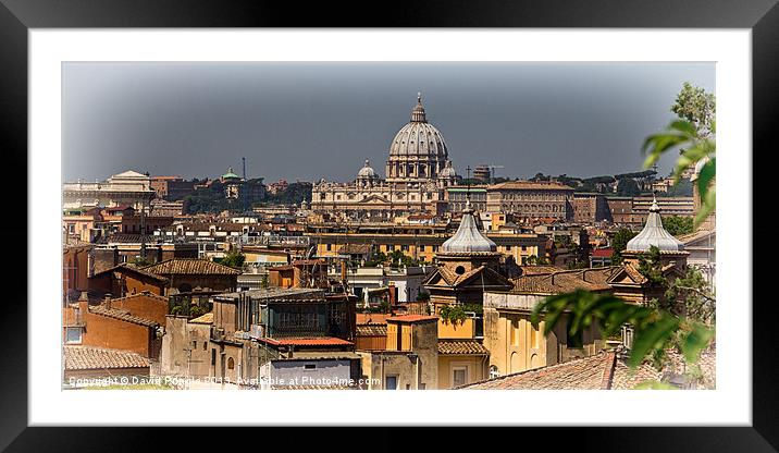 St Peters Basilica Framed Mounted Print by David Pringle