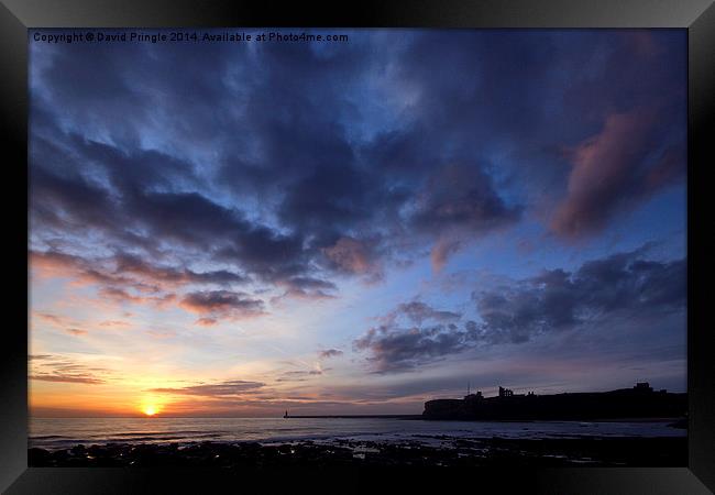 Tynemouth Sunrise Framed Print by David Pringle