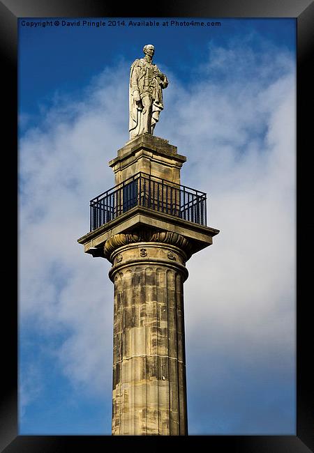 Greys Monument in Newcastle Framed Print by David Pringle