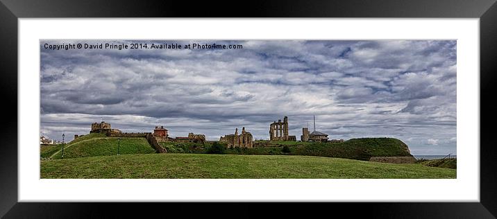 Tynemouth Castle and Priory Framed Mounted Print by David Pringle