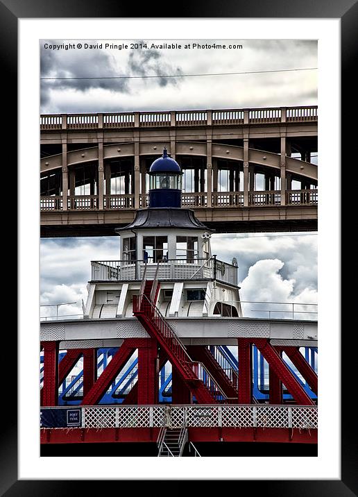 Swing Bridge Framed Mounted Print by David Pringle