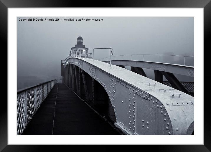 Fog on the Tyne Framed Mounted Print by David Pringle