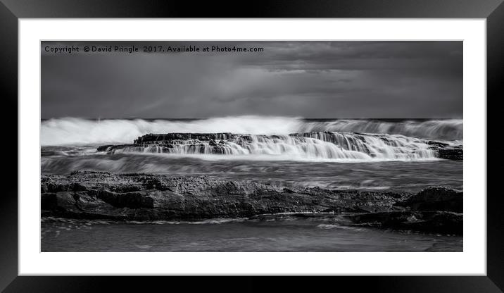 Howick Rocks Framed Mounted Print by David Pringle