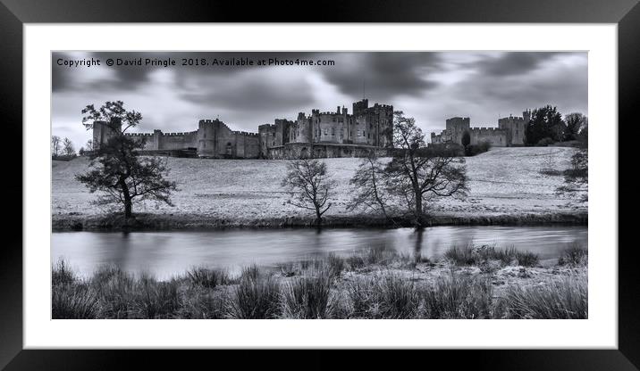 Alnwick Castle Framed Mounted Print by David Pringle
