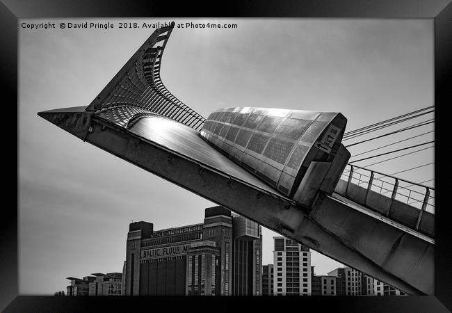 Gateshead Millennium Bridge Framed Print by David Pringle