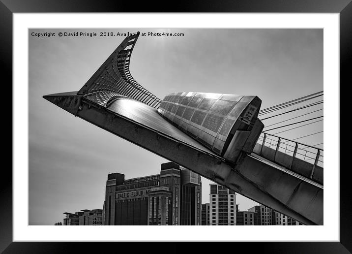 Gateshead Millennium Bridge Framed Mounted Print by David Pringle