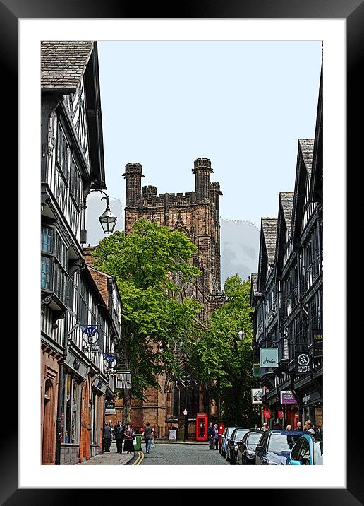 Chester Cathedral Framed Mounted Print by David Pringle